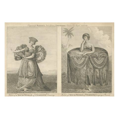 Cultural Habits of Tahitian Women: Dance and Ceremony, circa 1790