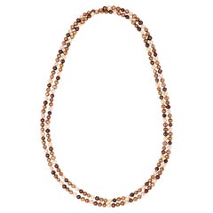 Cultured Dyed Chocolate Freshwater Pearl Rope 72" Necklace