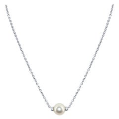 Cultured Freshwater Pearl Pendant on .925 Sterling Silver Chain