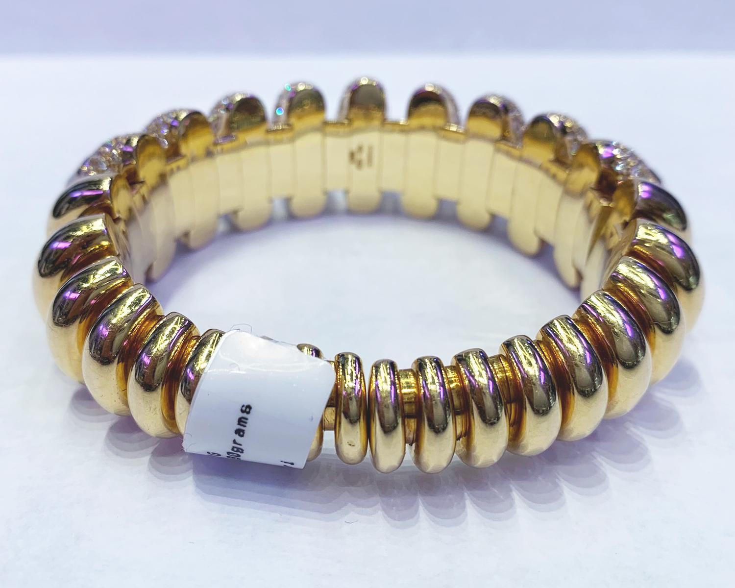 Modern Cultured Pearl and Diamond Gold 'Celtaura' Cuff-Bracelet by Bulgari
