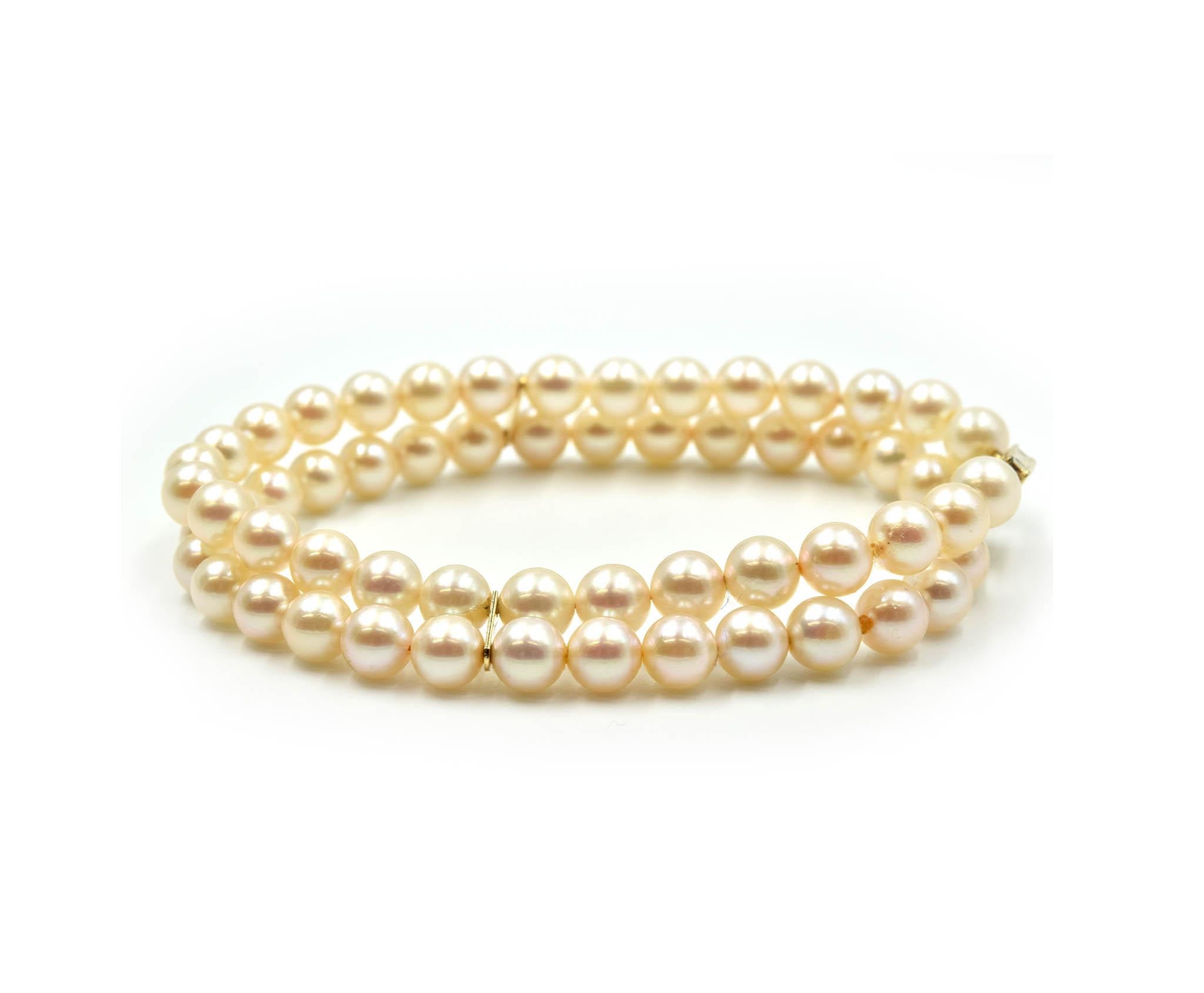 pearl bracelet with gold clasp