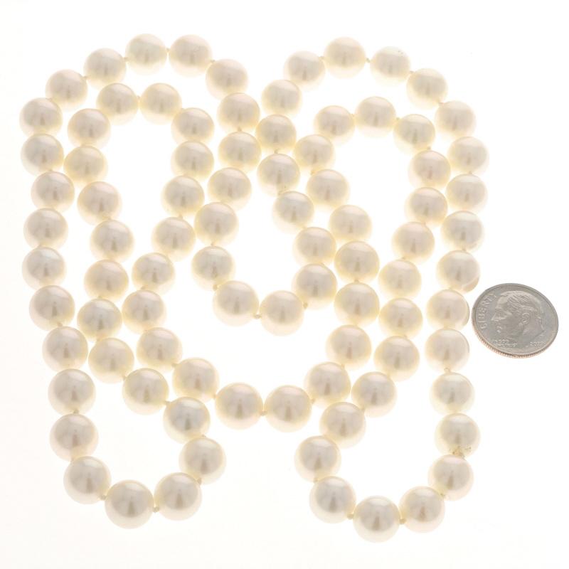 Bead Cultured Pearl Knotted Strand Necklace 31 1/2