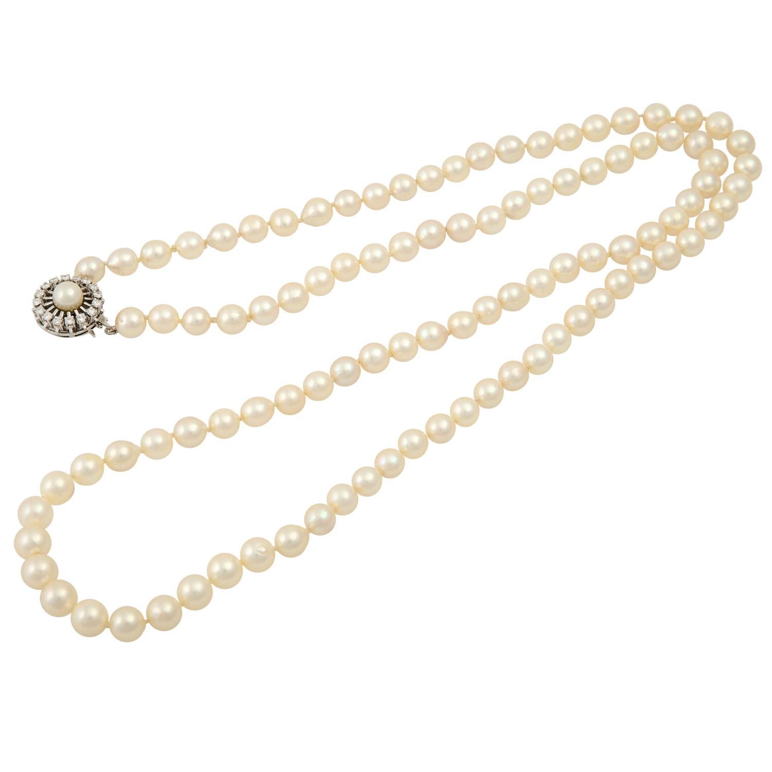 olympia platinum-plated brass and pearl necklace
