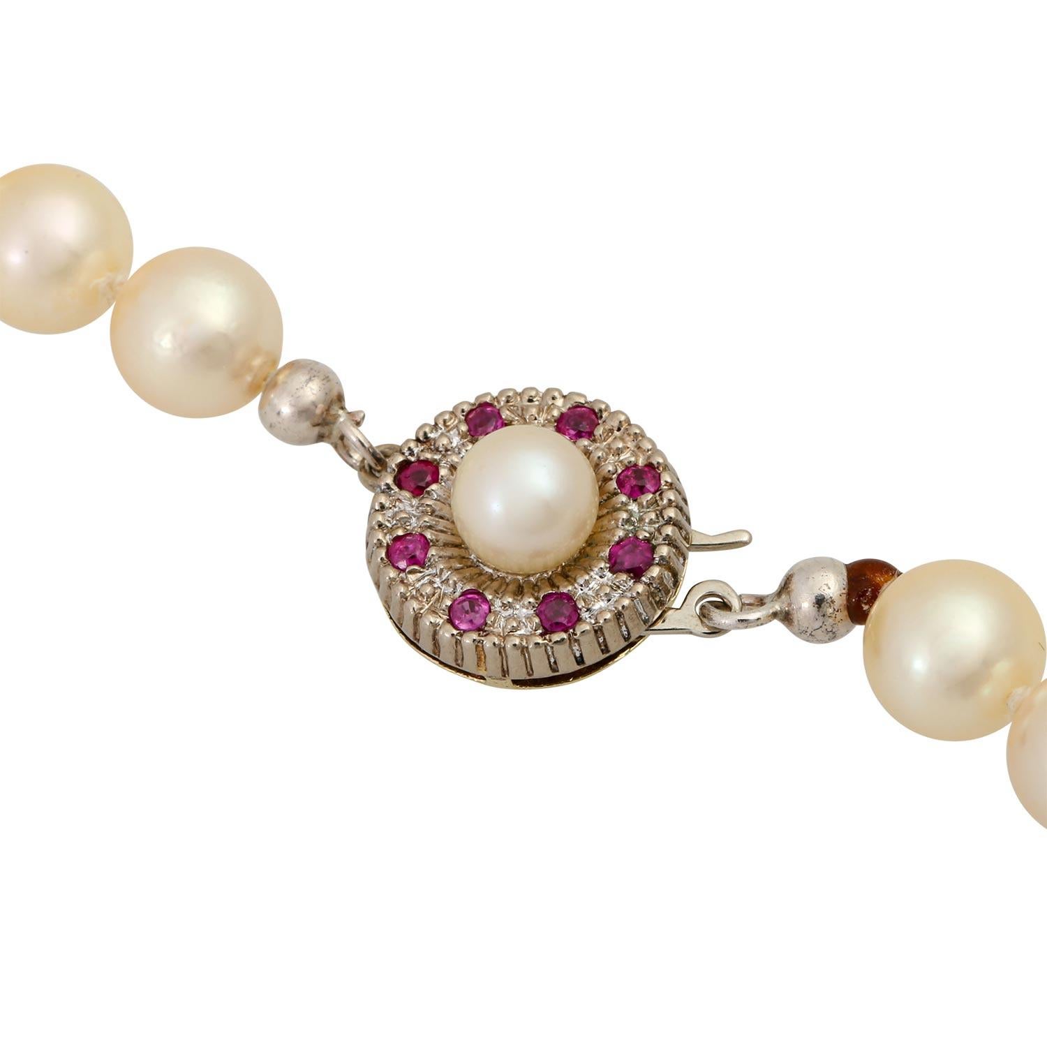 Cultured Pearl Necklace In Good Condition In Stuttgart, BW
