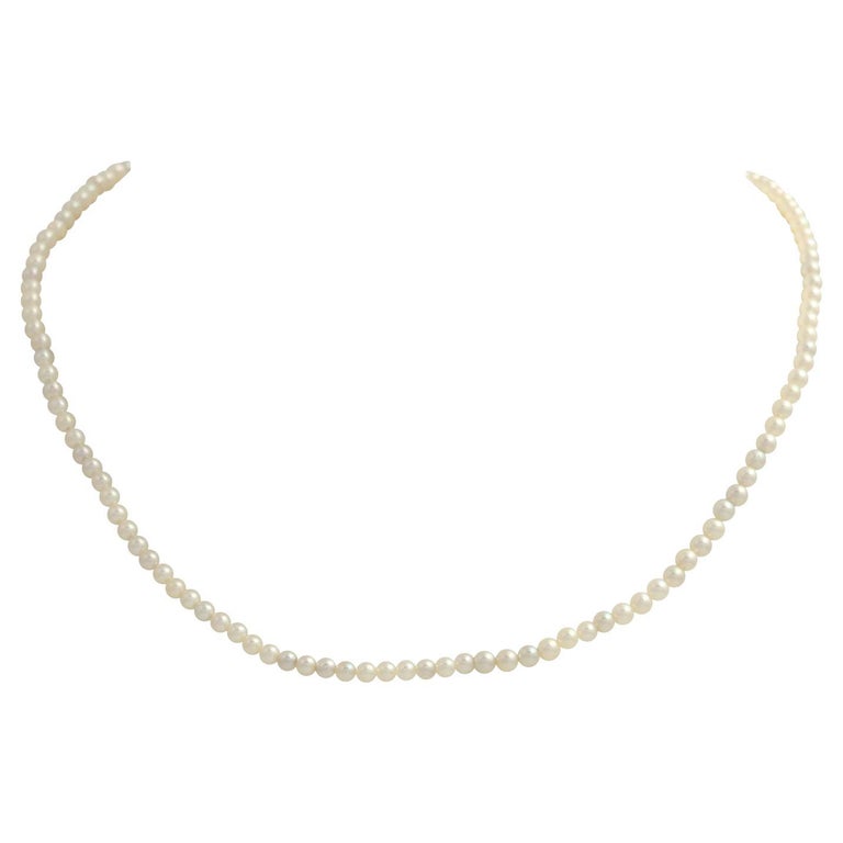 Cultured Pearl Necklace For Sale at 1stDibs