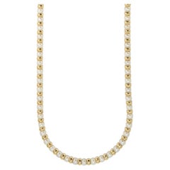 Collana di perle coltivate con distanziatori in oro cavo 27,7 g