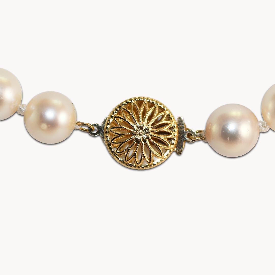 Grezzo Collana di perle d'acqua salata coltivate da 18 pollici in vendita