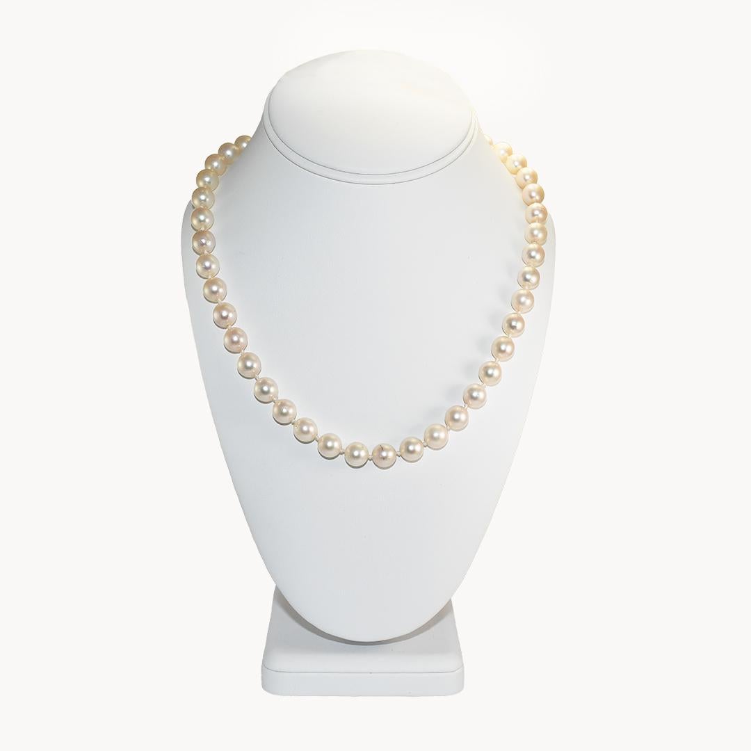 da uomo o donna Collana di perle d'acqua salata coltivate da 18 pollici in vendita
