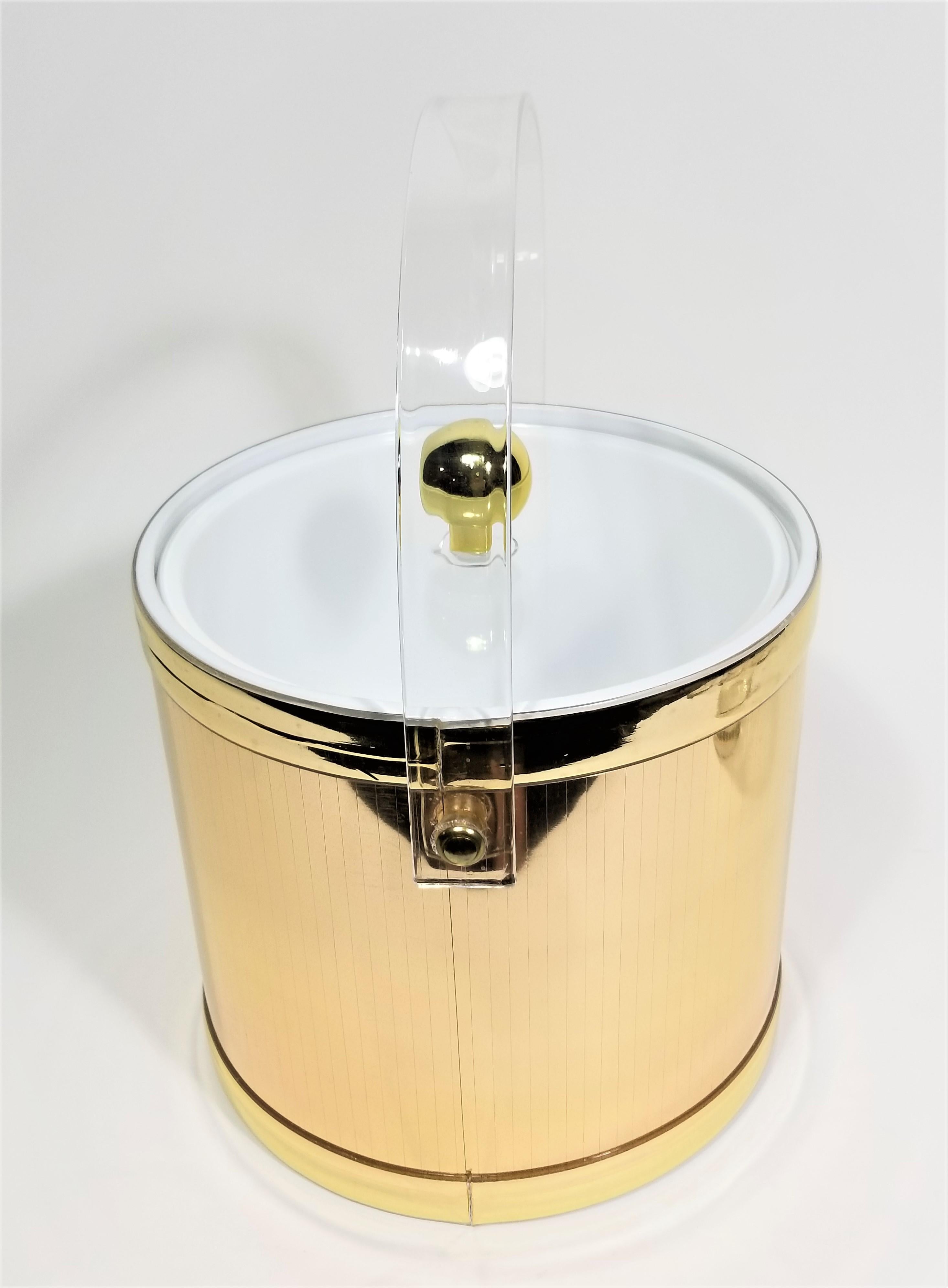 Culver 22K Gold Glassware Barware with Ice Bucket, 1970s For Sale 9