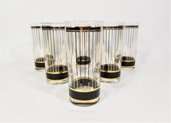 Culver 22k Gold Mid Century Glassware Barware