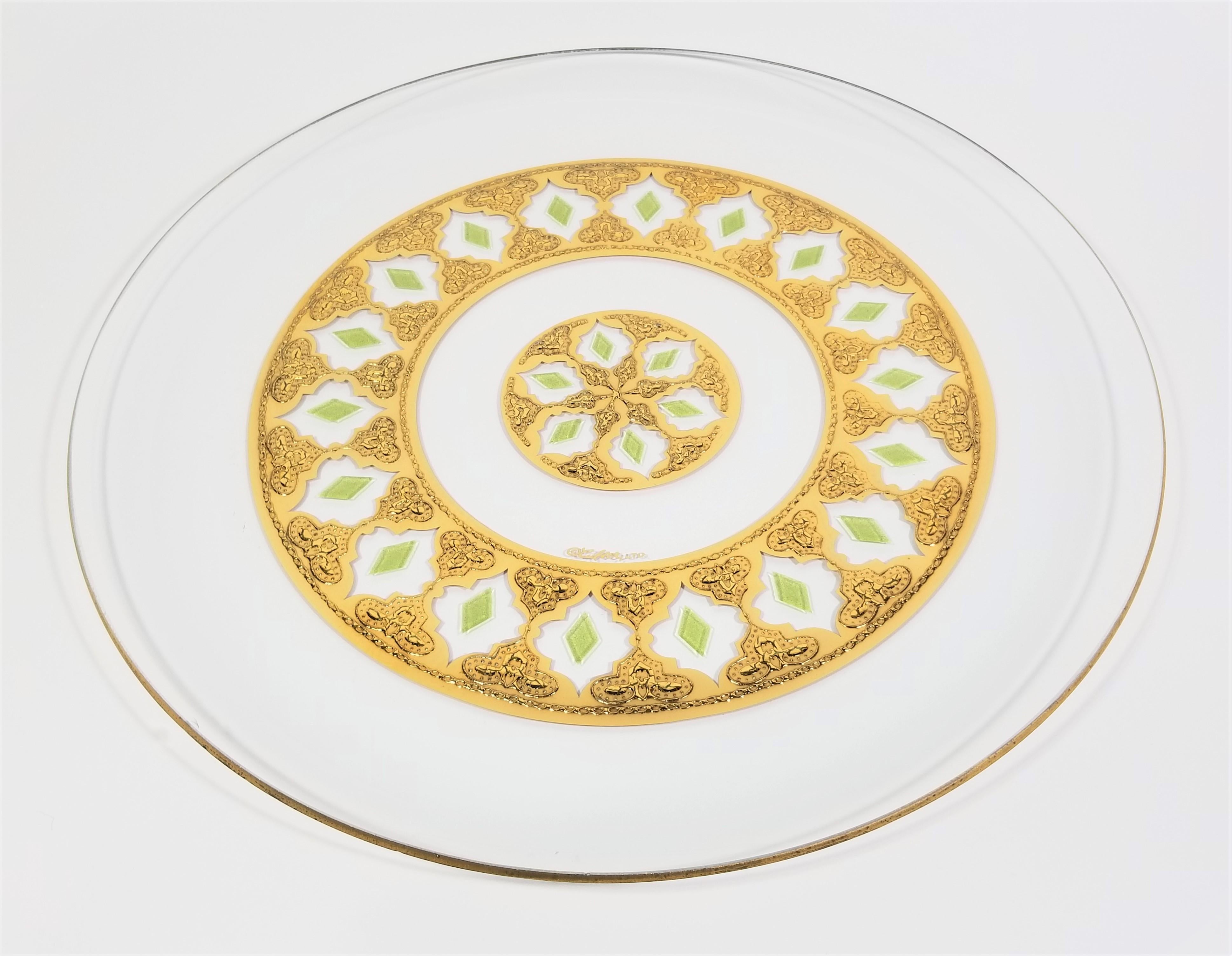 Culver 22K Gold Valencia Design Plate or Platter Mid Century 1960s  For Sale 2
