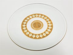 Culver 22k Gold Valencia Design Serving Plate / Platter Mid Century, 1960s
