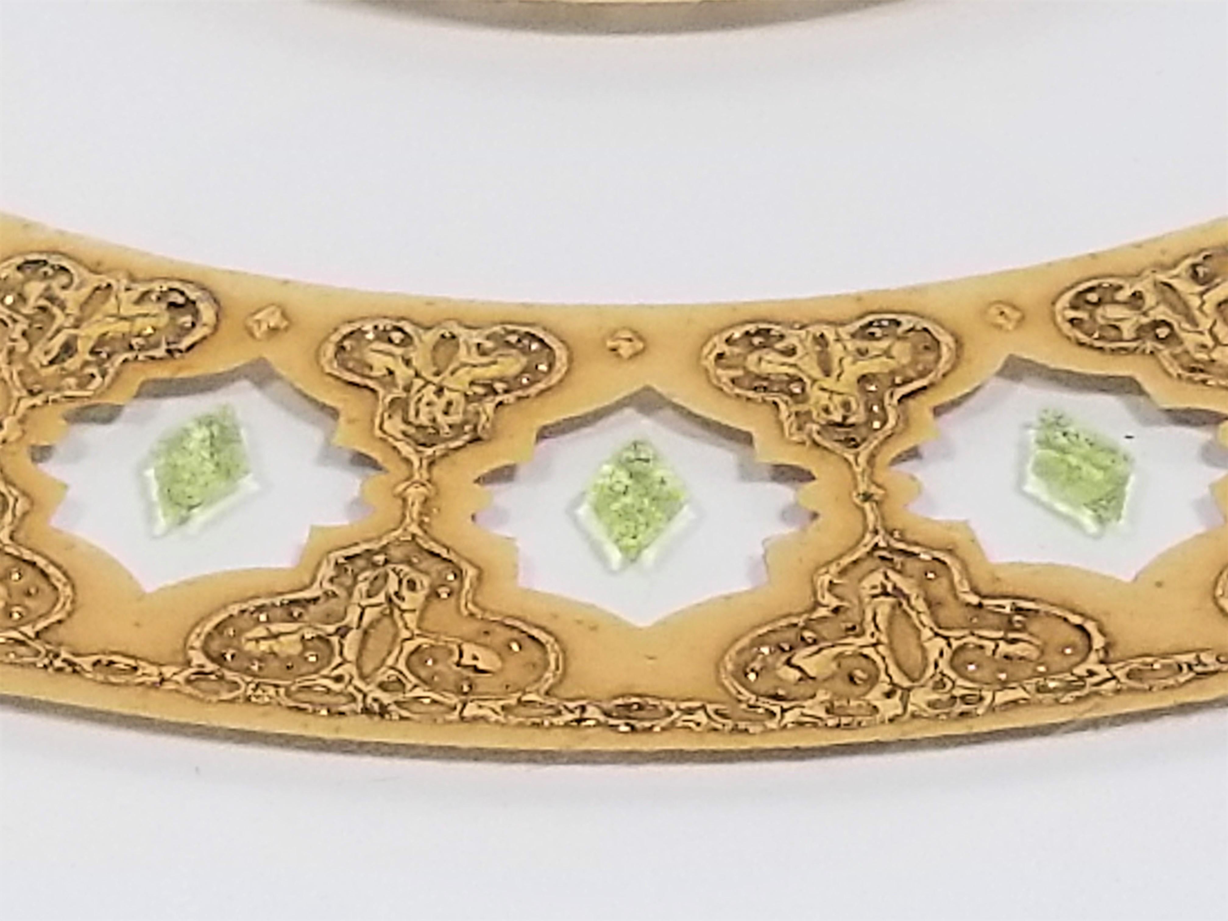 Culver 22k Gold Valencia Design Serving Plate / Platter Mid Century, 1960s For Sale 1