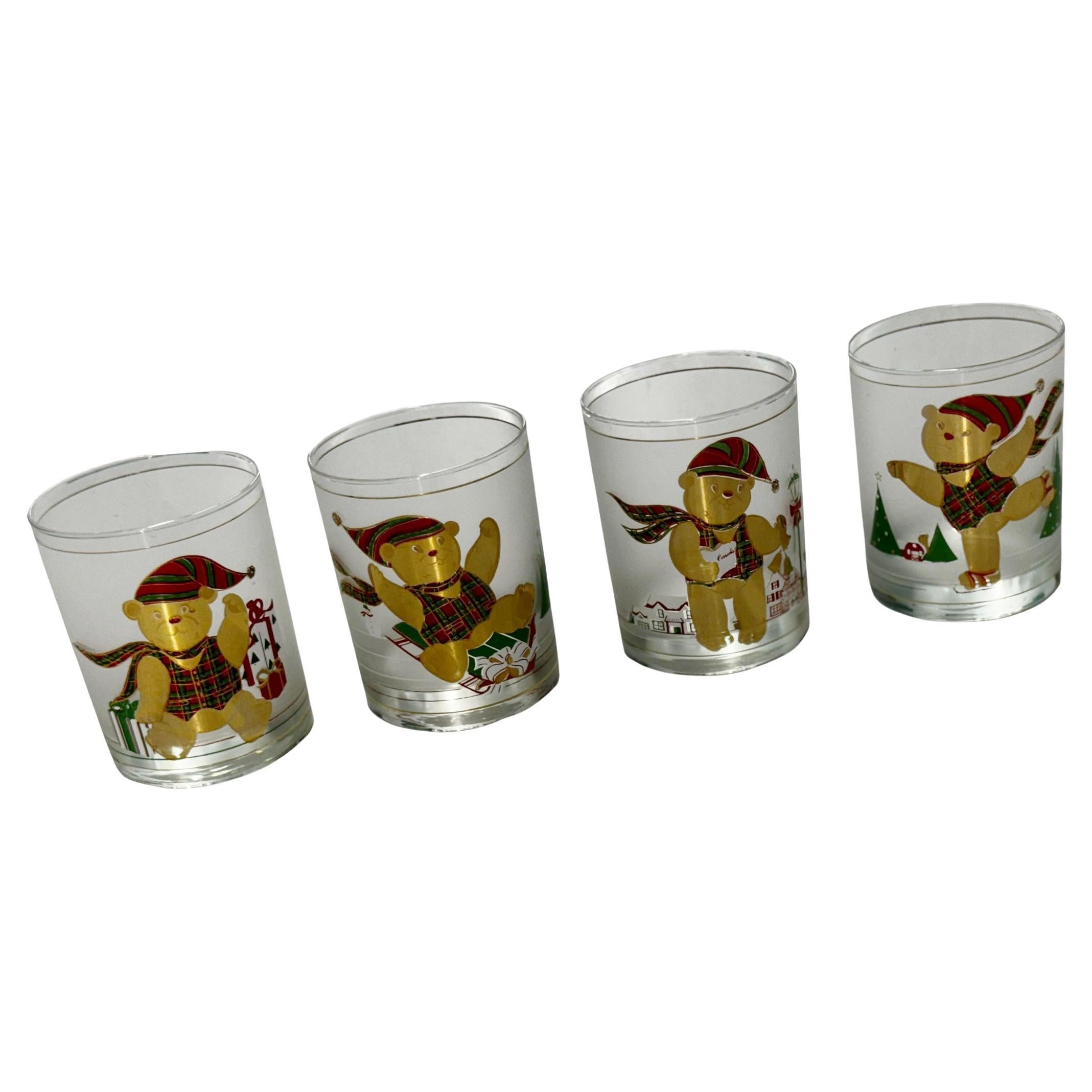 Culver Bears Weihnachtsgläser - Vierer-Set (Glas) im Angebot