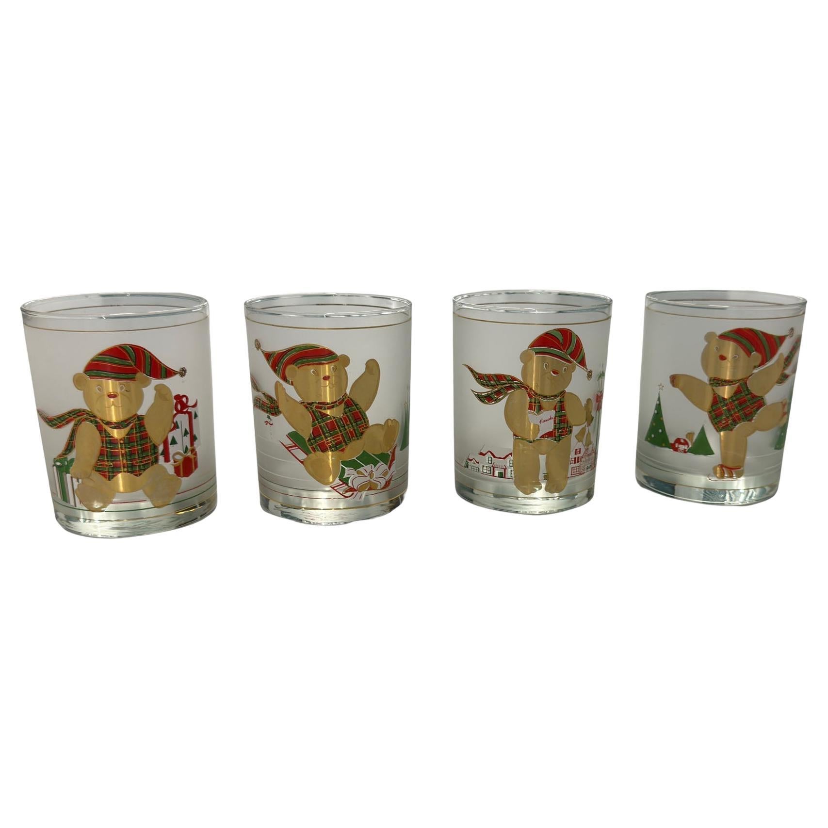 Bicchieri di Natale Culver Bears - Set di quattro bicchieri