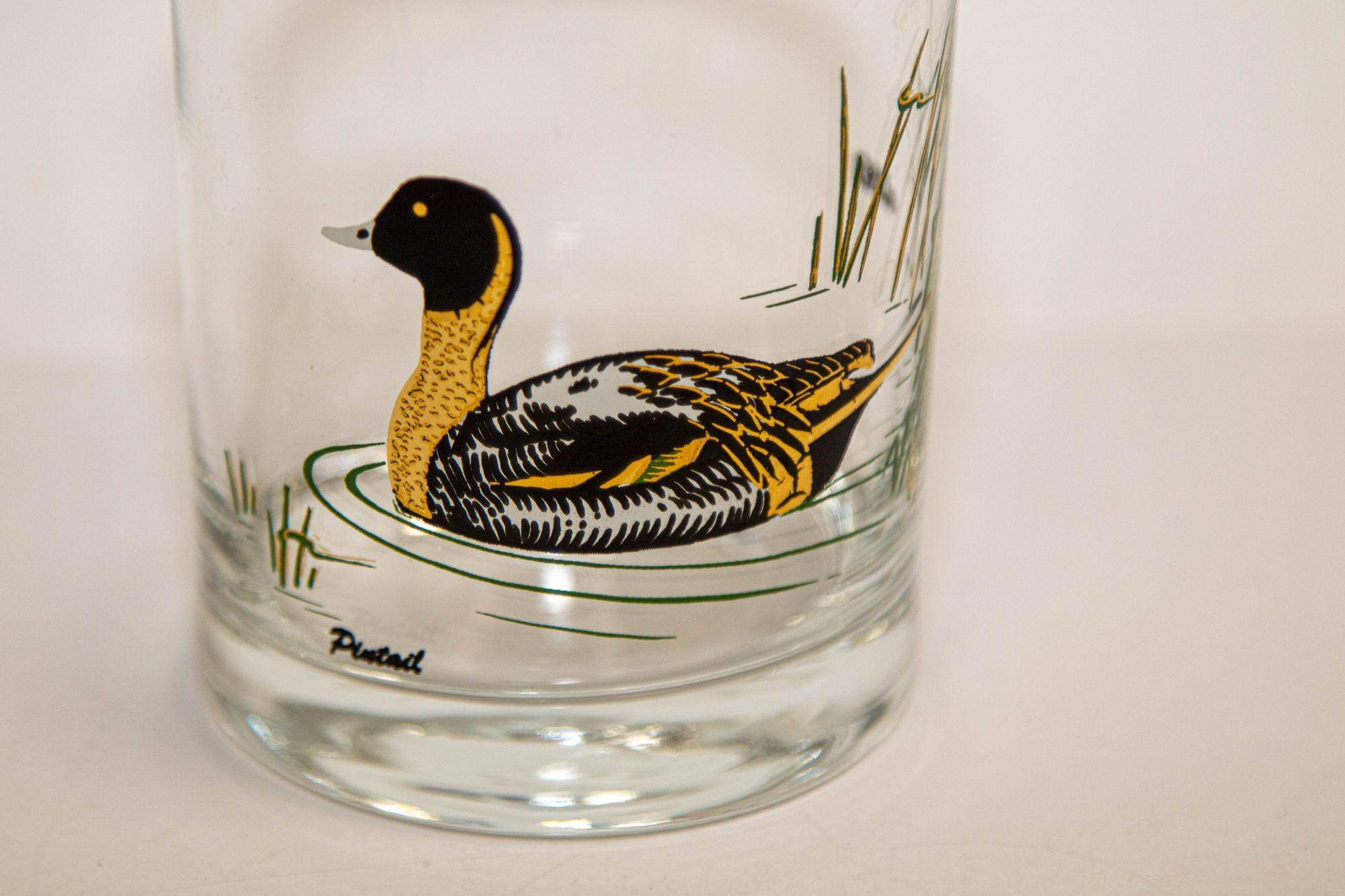 vintage duck drinking glasses