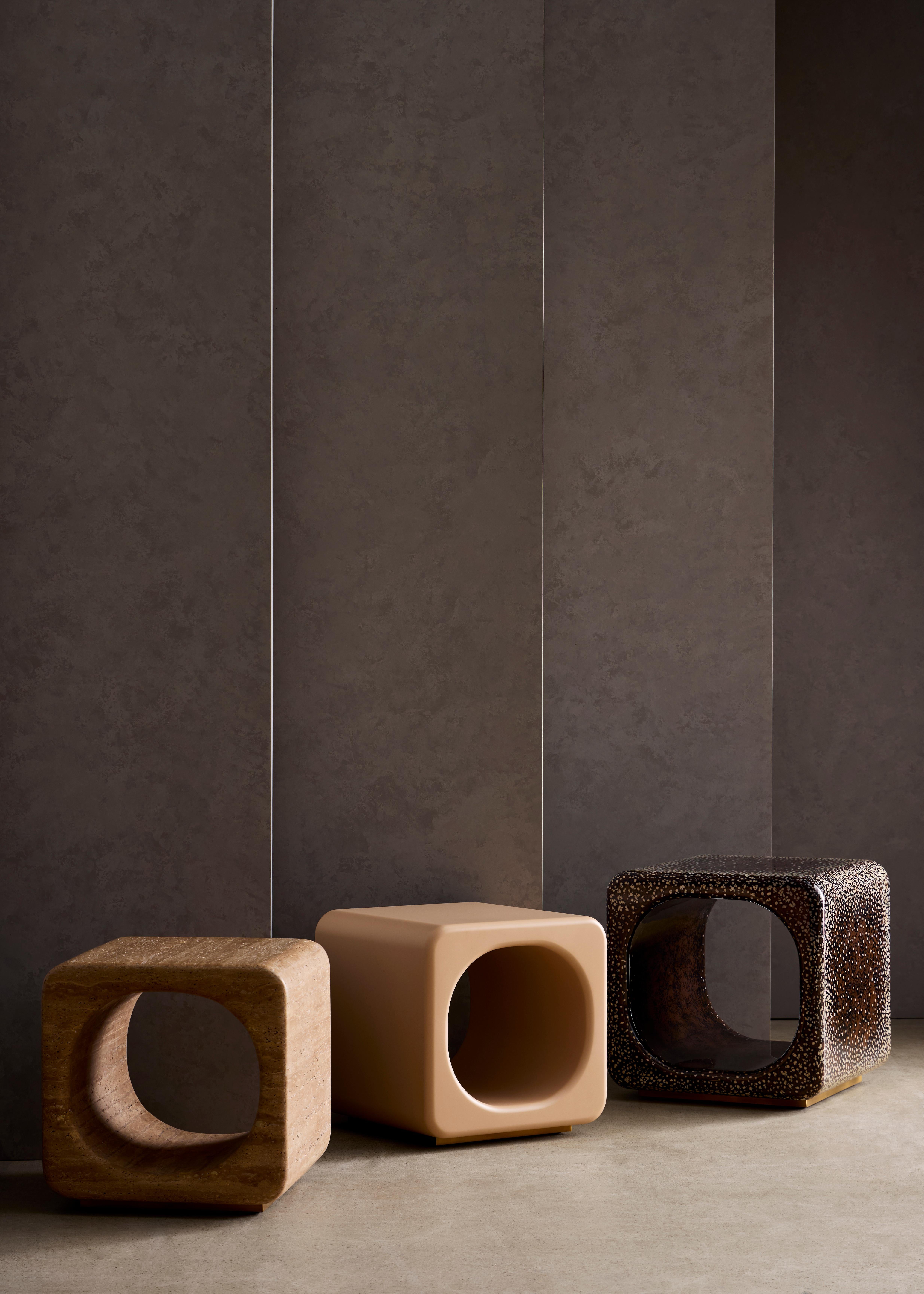 Cube de ponceau, laqué en vente 4