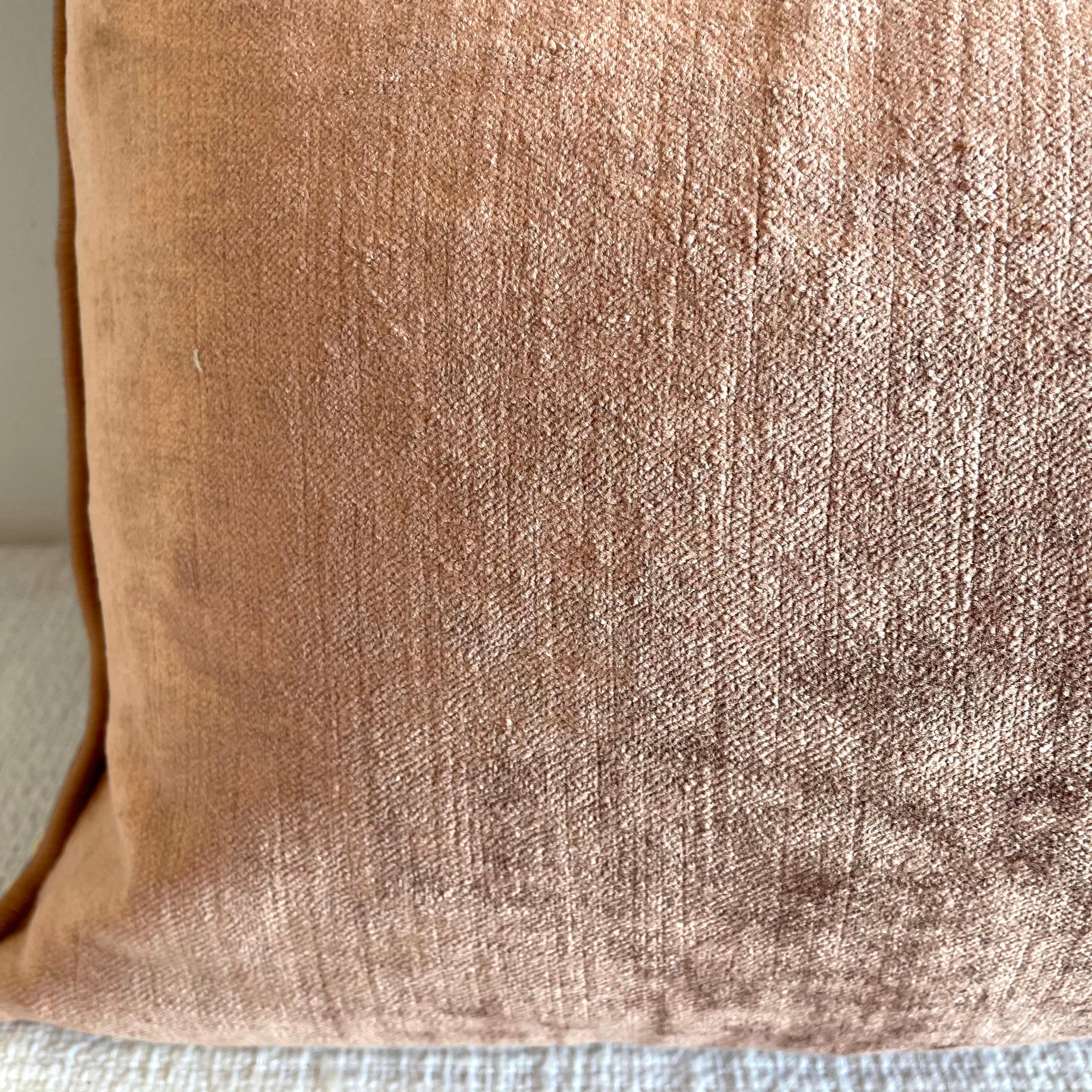 Culvre French Velvet Lumbar Pillow In New Condition In Brea, CA