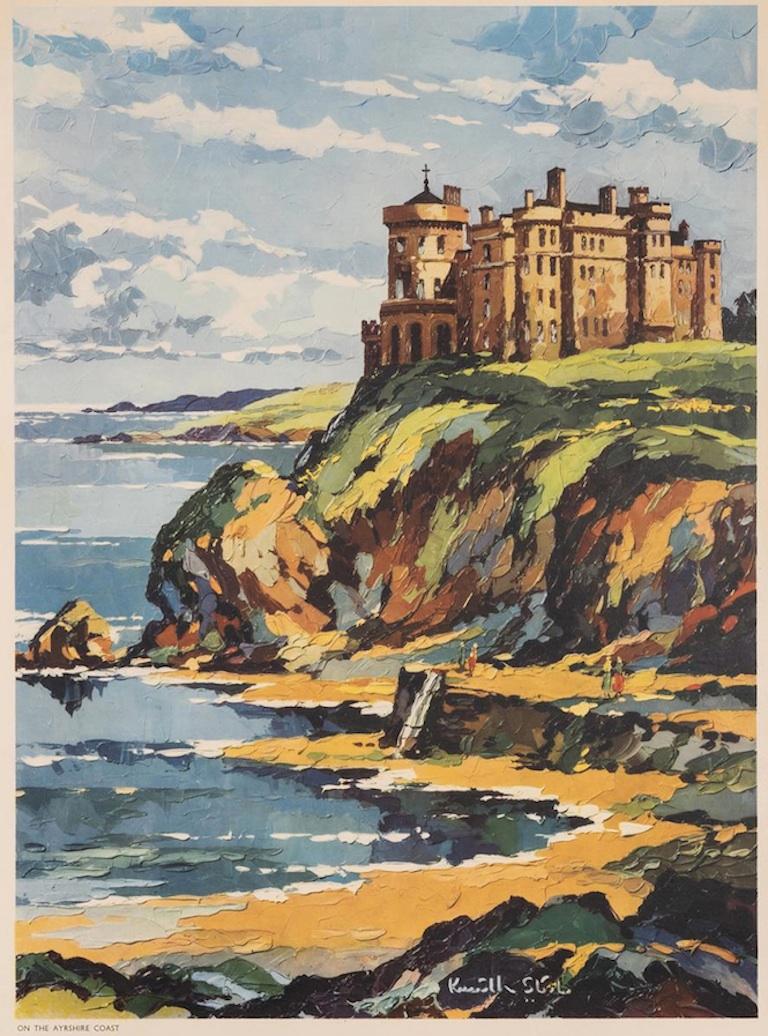 Offered is a poster for the British Railways by Kenneth Steel. The poster advertises 