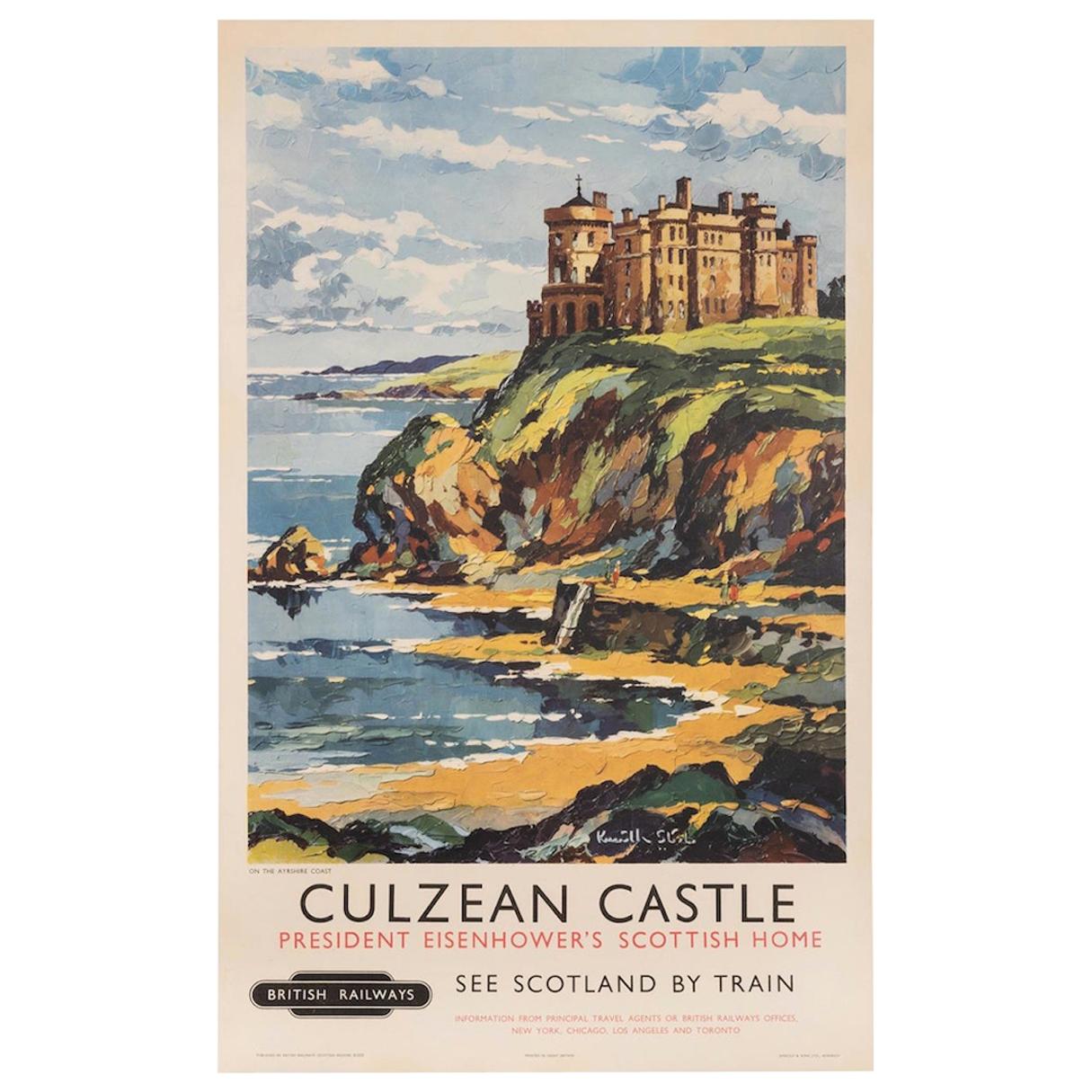 "Culzean Castle, President Eisenhower's Scottish Home" 1950s Railways Poster