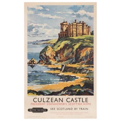 „Culzean Castle, President Eisenhower's Scottish Home“ Eisenbahnplakat, 1950er Jahre
