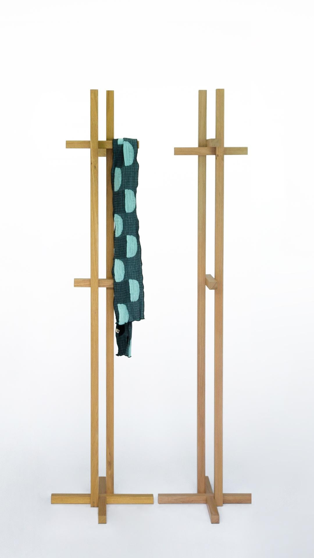 Post-Modern Cuma Coat Rack  — Handmade Solid Wood Contemporary Brazilian Design For Sale