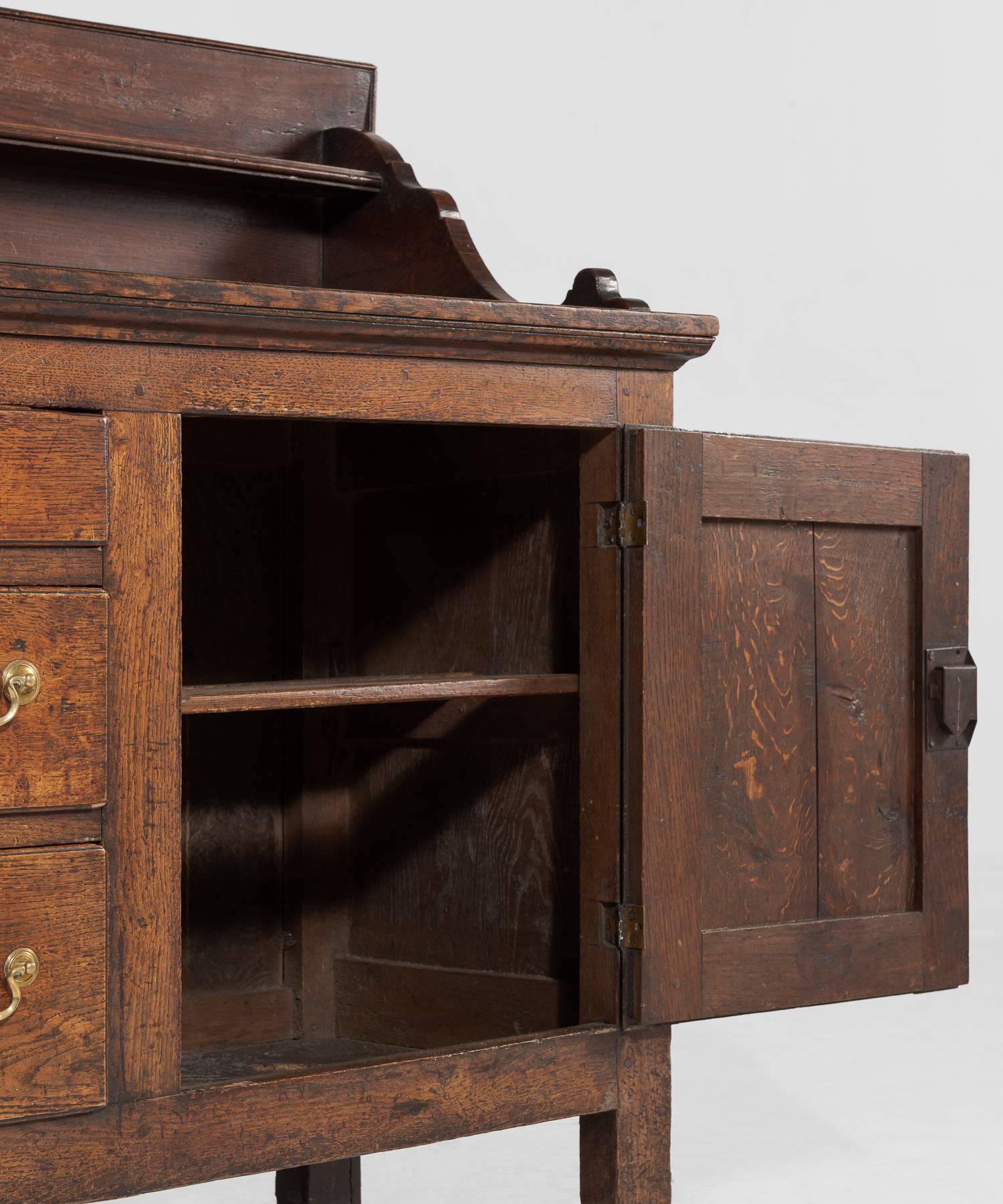 Late 18th Century Cumberland Oak Dresser, circa 1790