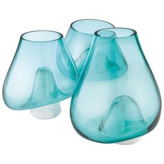 Cumuli, Contemporary Centerpiece in Marble and Glass