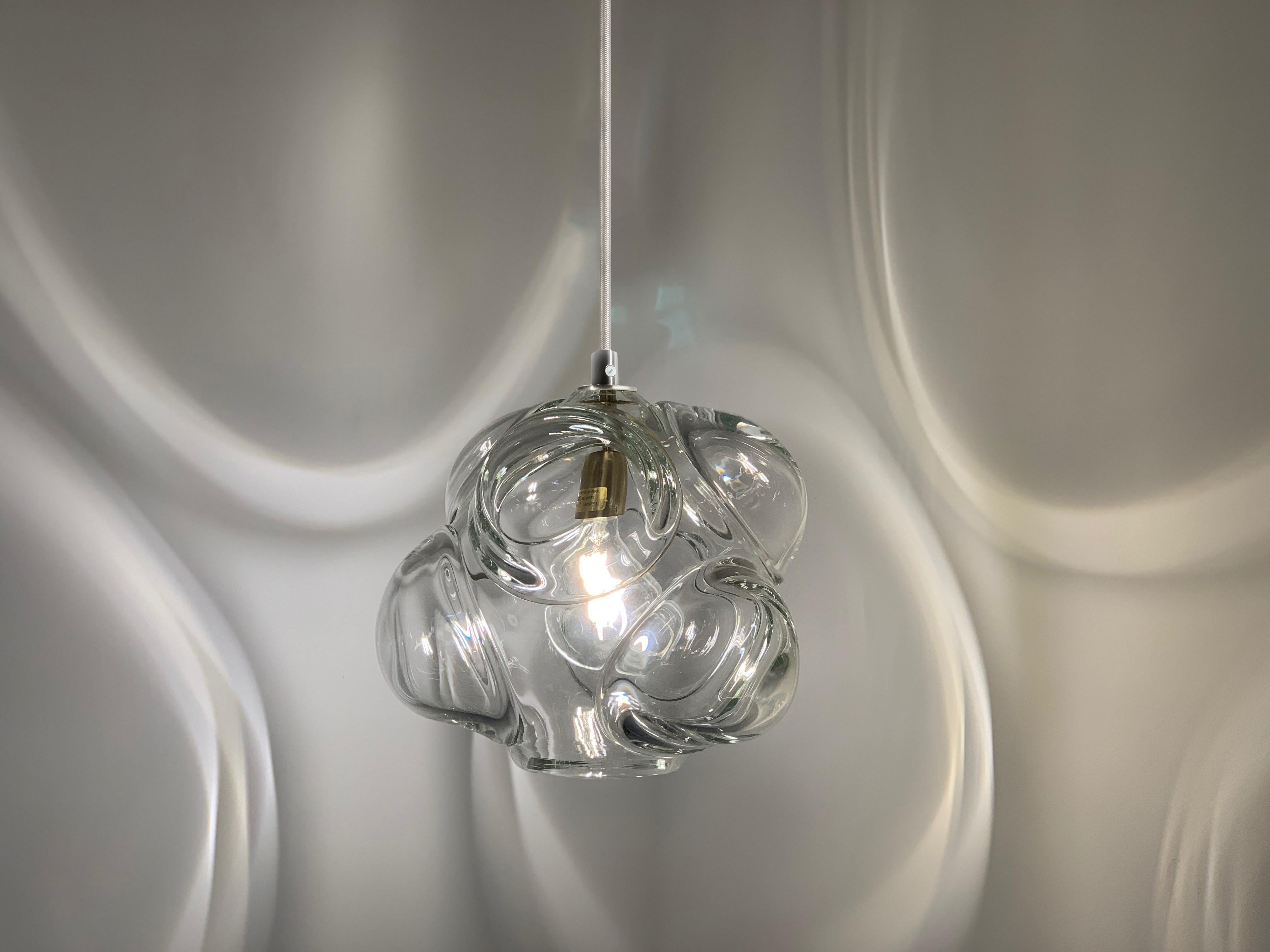 American Cumulo Clear, Pendant Light, Hand Blown Glass - Made to Order For Sale
