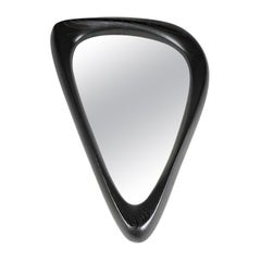 Cuneate wall Mirror, Ebony stain, Ash Wood by Amorph