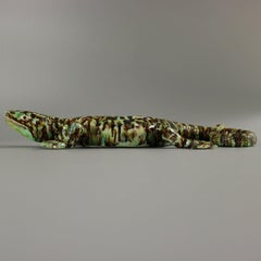 Cunha Palissy Majolica Lizard Wall Figure