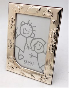 Cunill Sterling Silver Child Turtle Picture Frame, New In Box