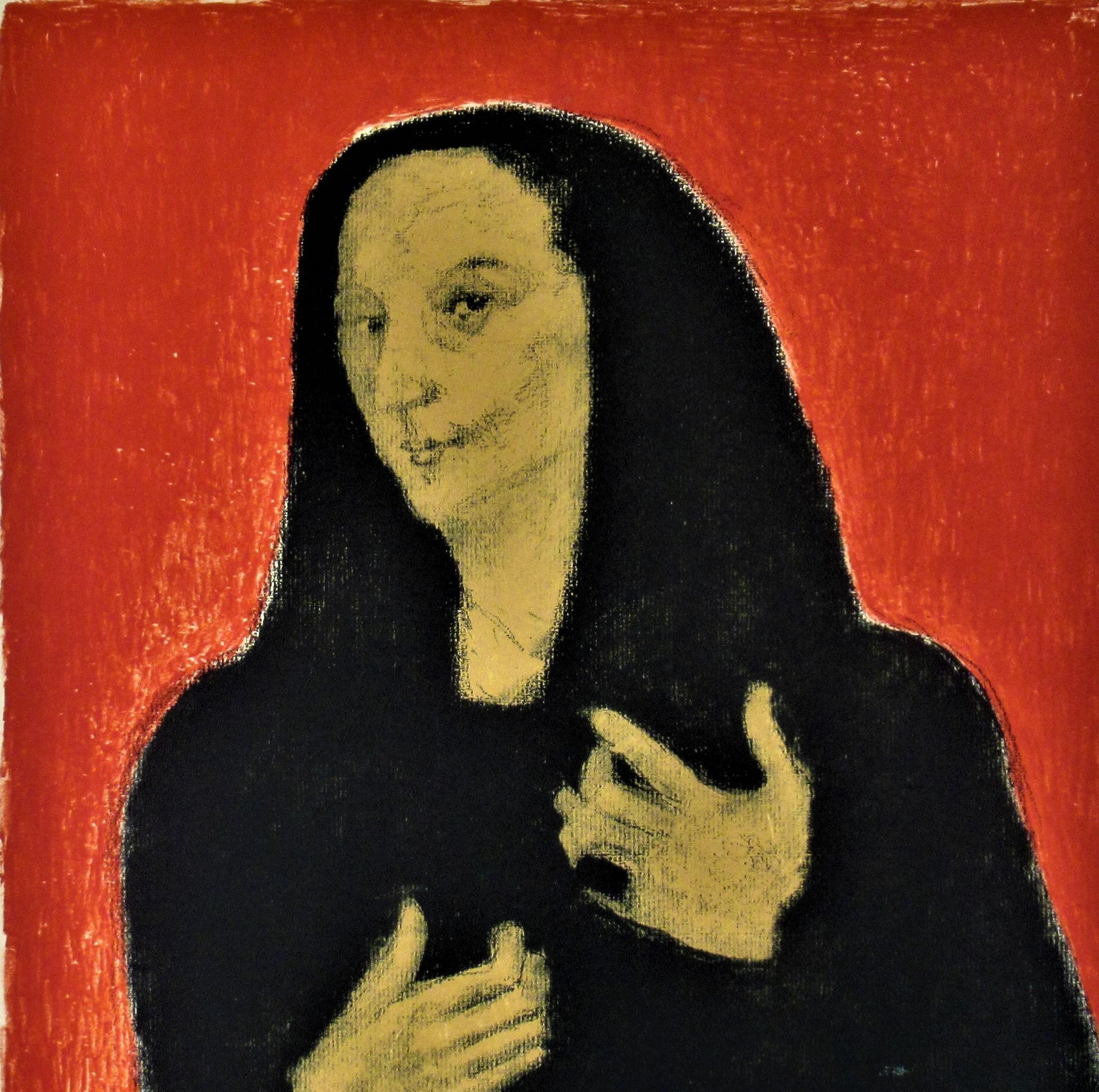 Portrat der Bildhauerin Germaine Richier - Expressionniste Print par Cuno Amiet