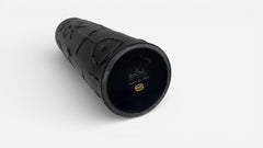 Cuno Fischer Black Matte Vase Abstract Glyphs Rosenthal Studio Line