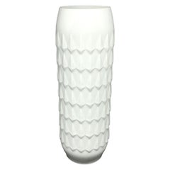 Cuno Fischer for Hutschenreuther Hohenberg White China Vase, 1960s German