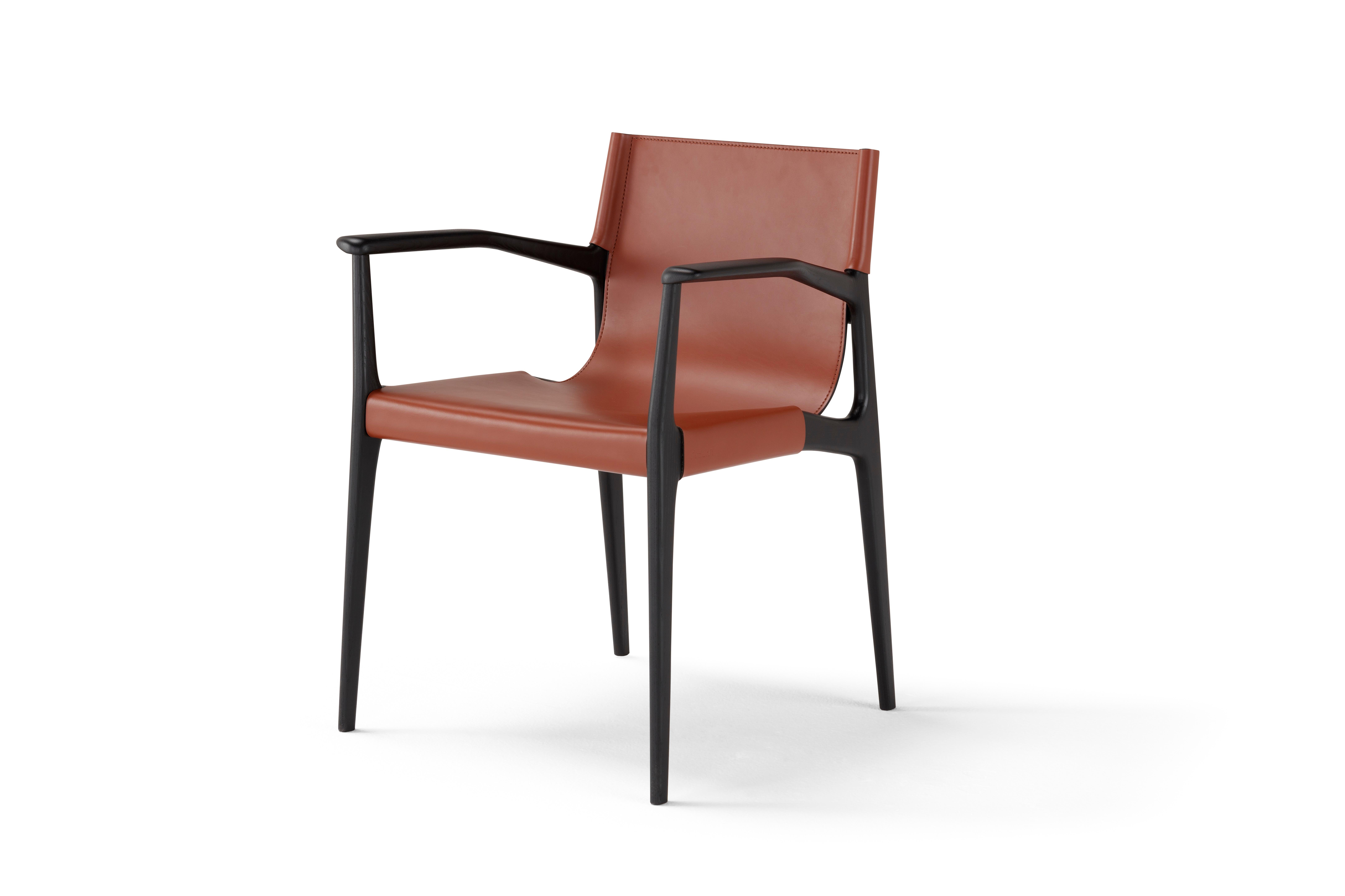 Silla con brazos Cuoio Tessa by Amura Lab en Nuevo estado para la venta en Geneve, CH