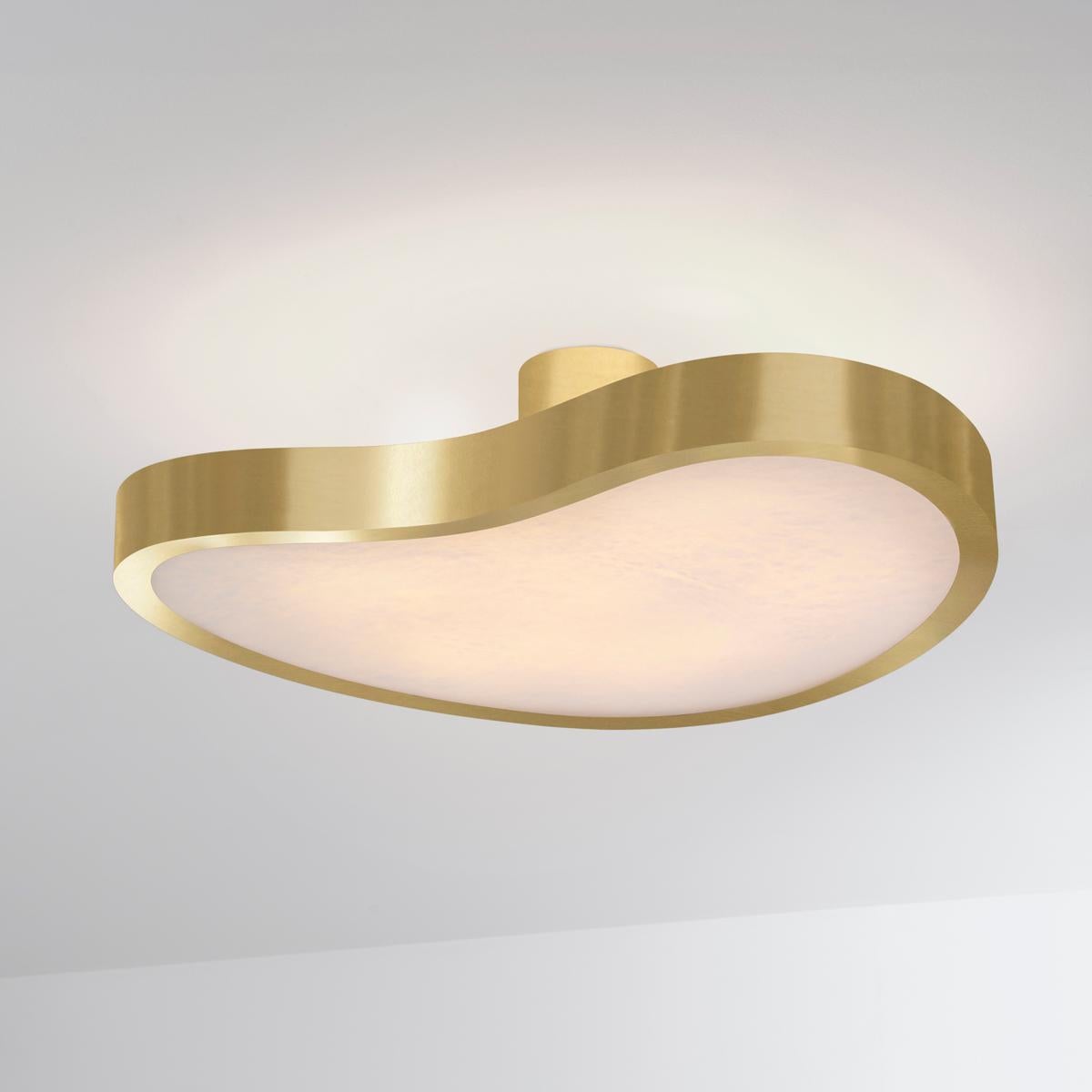 The Cuore Grande with its large organically styled shade is designed to be unexpected yet clean and harmoniously balanced. The shade diffusers can be Alabaster for a natural look or frosted glass for a classic feel. See the rest of the Cuore