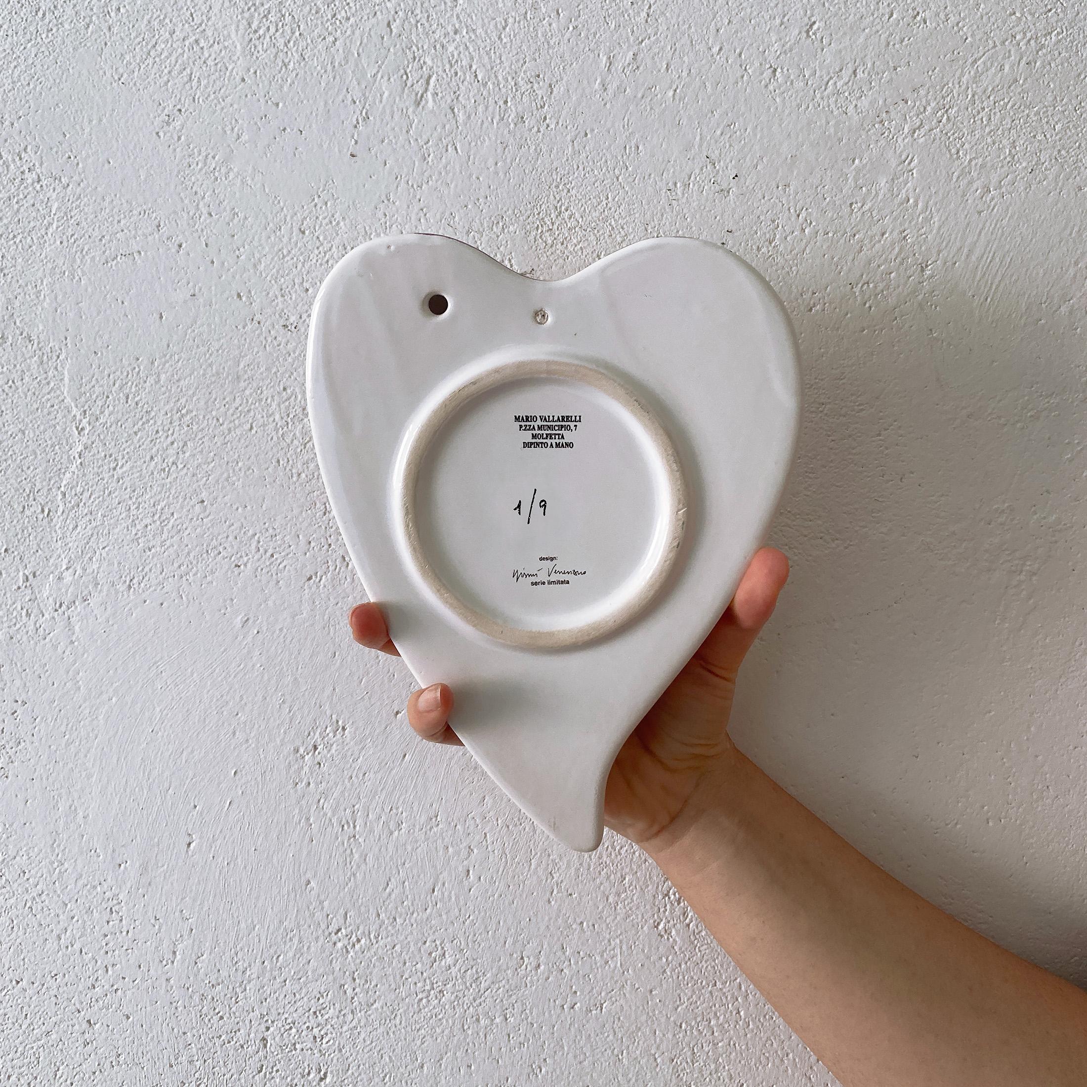 Fatto a mano Cuore in ceramica 