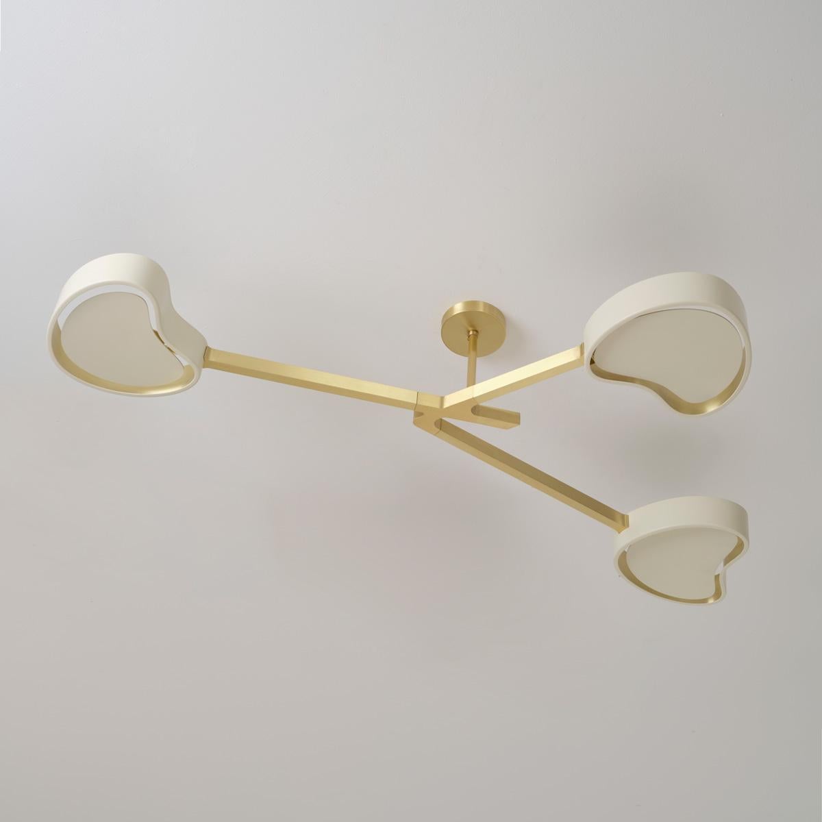 Lampada da soffitto Cuore N.3 di Gaspare Asaro. Finitura bronzo in vendita 3