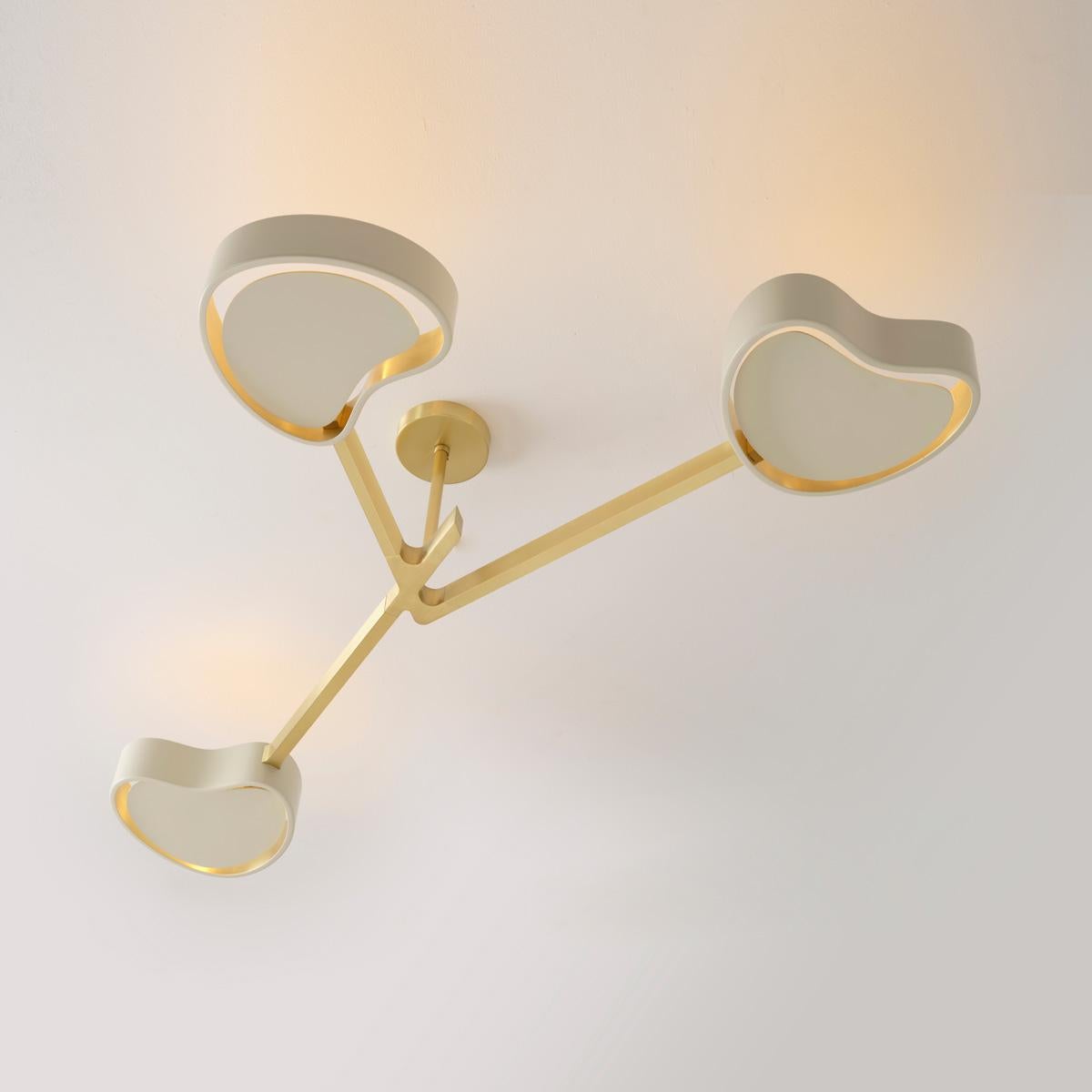Lampada da soffitto Cuore N.3 di Gaspare Asaro. Finitura bronzo in vendita 4