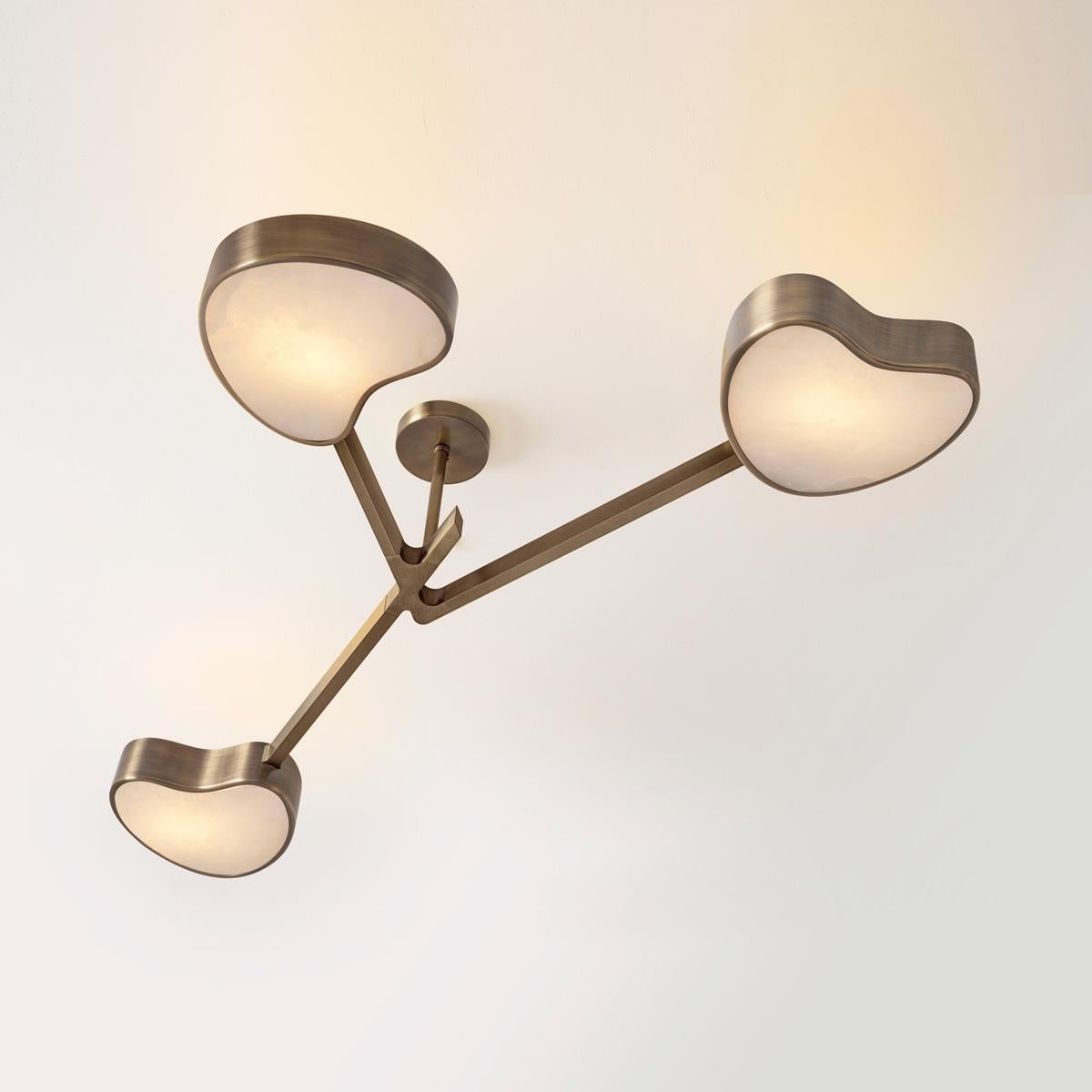 Italiano Lampada da soffitto Cuore N.3 di Gaspare Asaro. Finitura bronzo in vendita