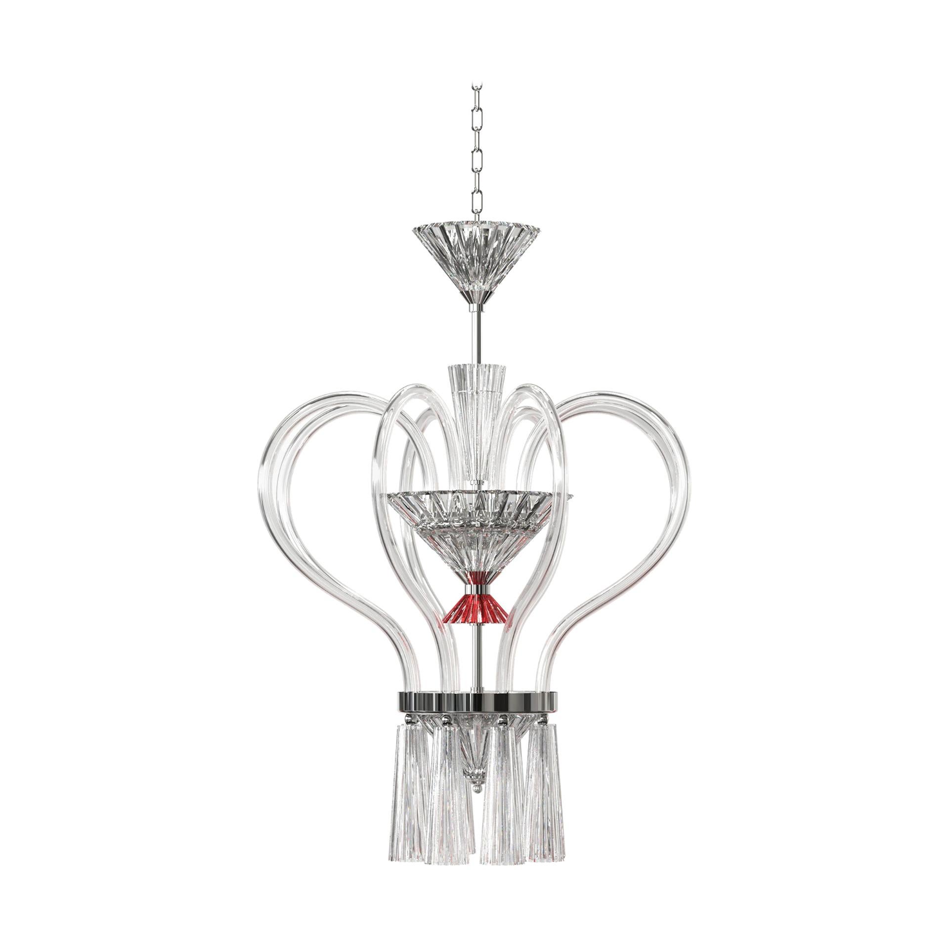 Cuore New-Classical Handmade Crystal Chandelier I For Sale