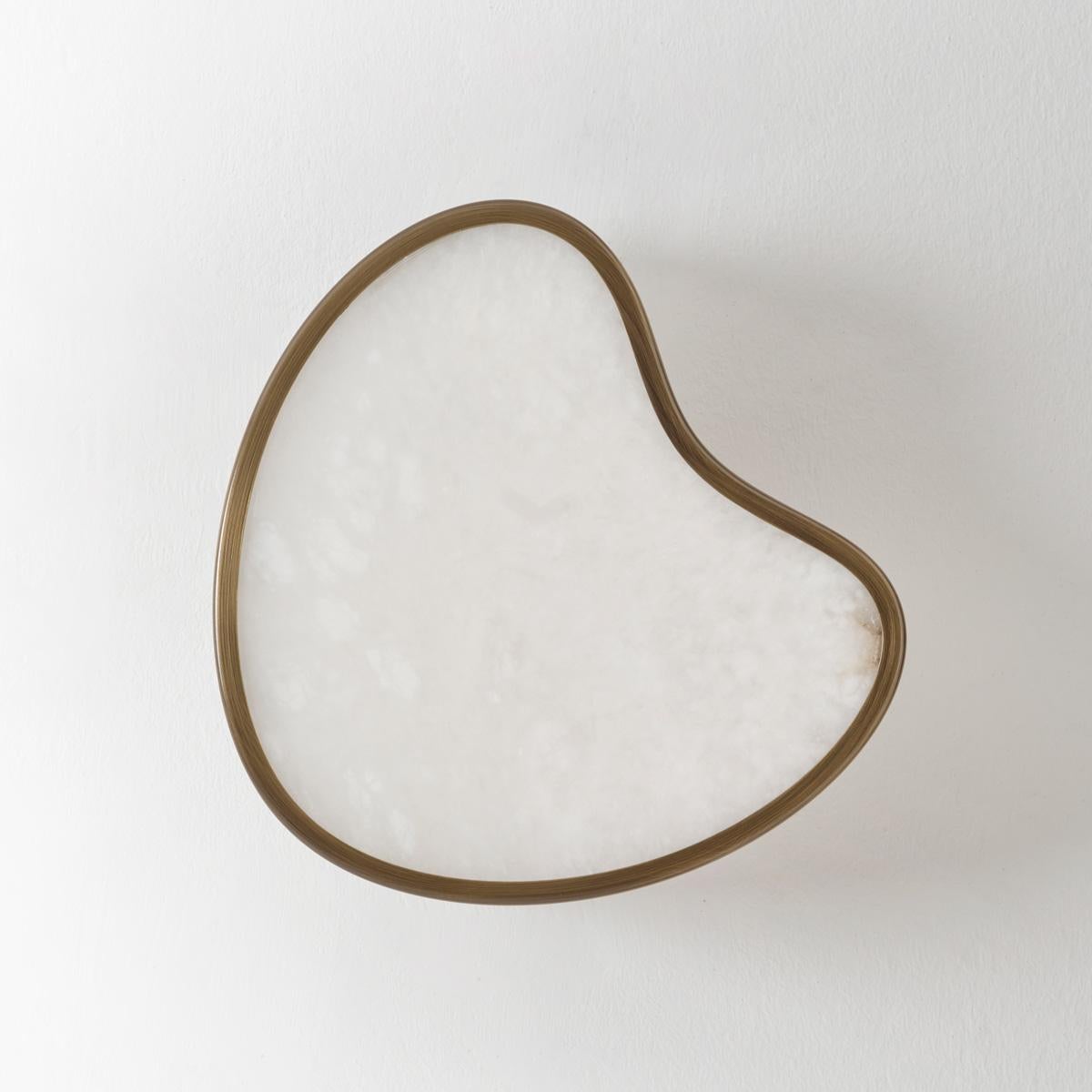Cuore Wall Light by Gaspare Asaro. Alabaster Version In New Condition For Sale In New York, NY