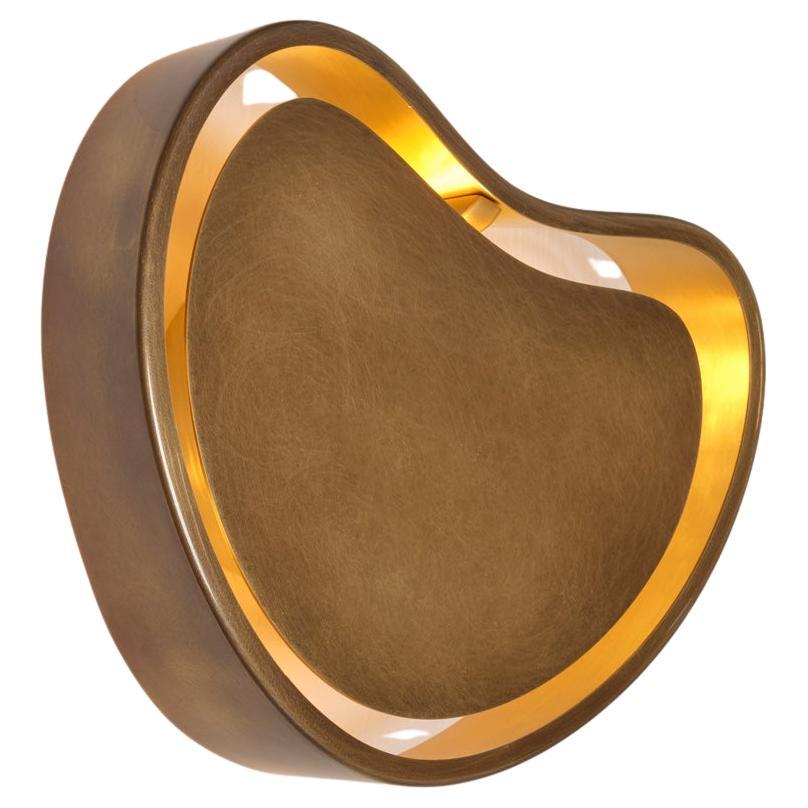 Cuore Wall Light by Gaspare Asaro. Backlit Version. Bronze Finish For Sale