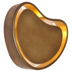 Cuore-Wandleuchte von Gaspare Asaro. Beleuchtete Version. Bronze-Finish