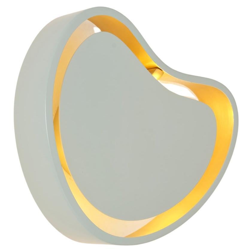 Cuore Wall Light by Gaspare Asaro. Backlit Version. Lerici Acqua Finish