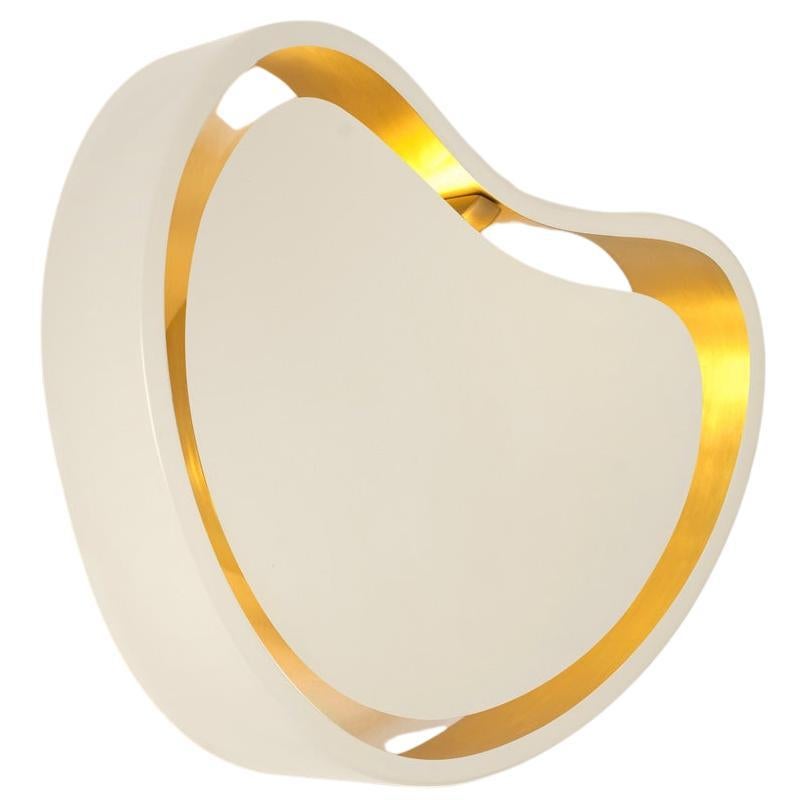 Cuore Wall Light de Gaspare Asaro. Version rétro-éclairée. Finition blanc sable en vente