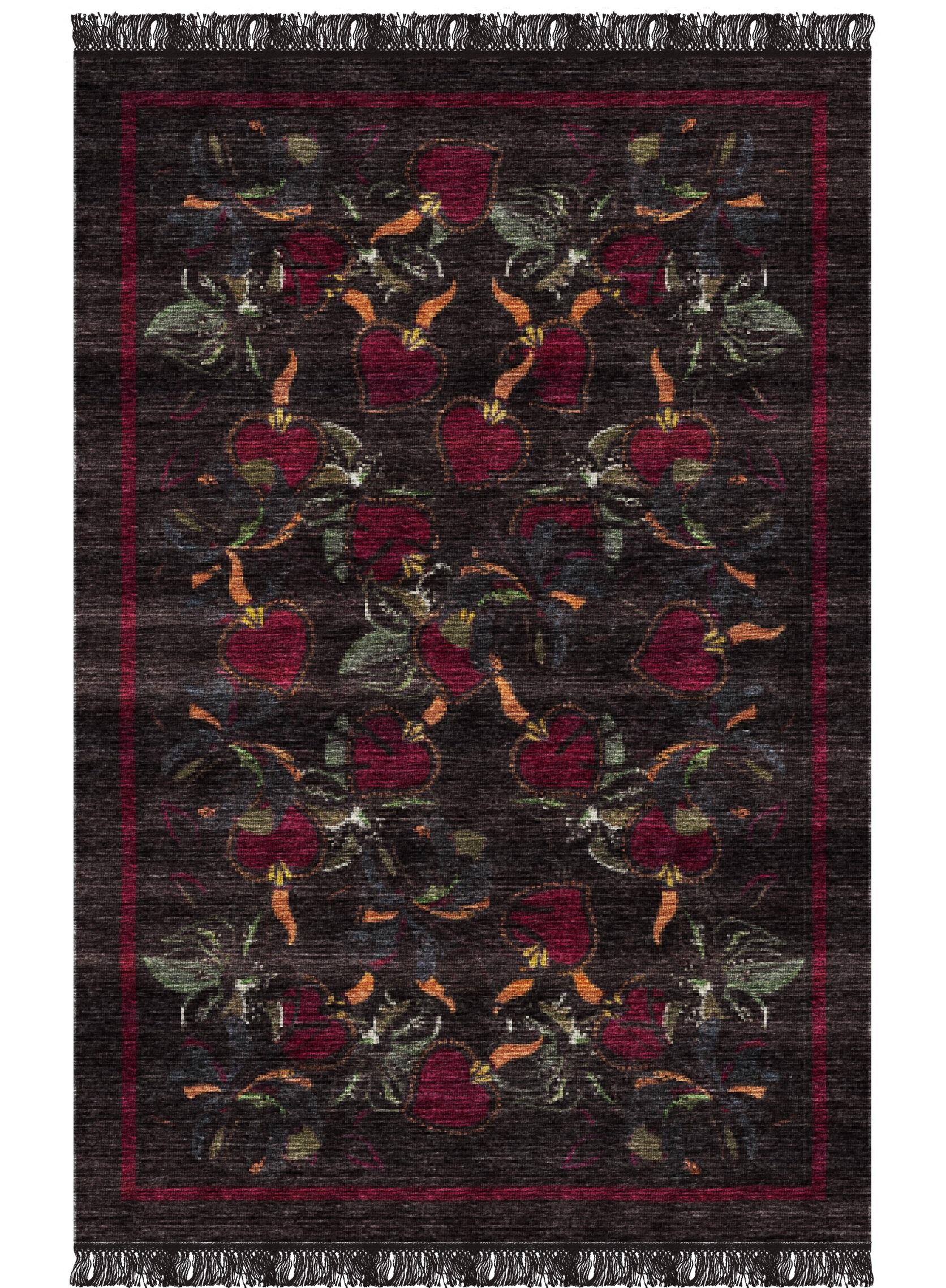 Cuori rug II by Giulio Brambilla
Dimensions: D 300 x W 200 x H 0.5 cm
Materials: NZ wool, melange yarn

Named after the Italian word for “heart“, this rug is part of a refined collection of rugs designed by Giulio Brambilla that are hand woven