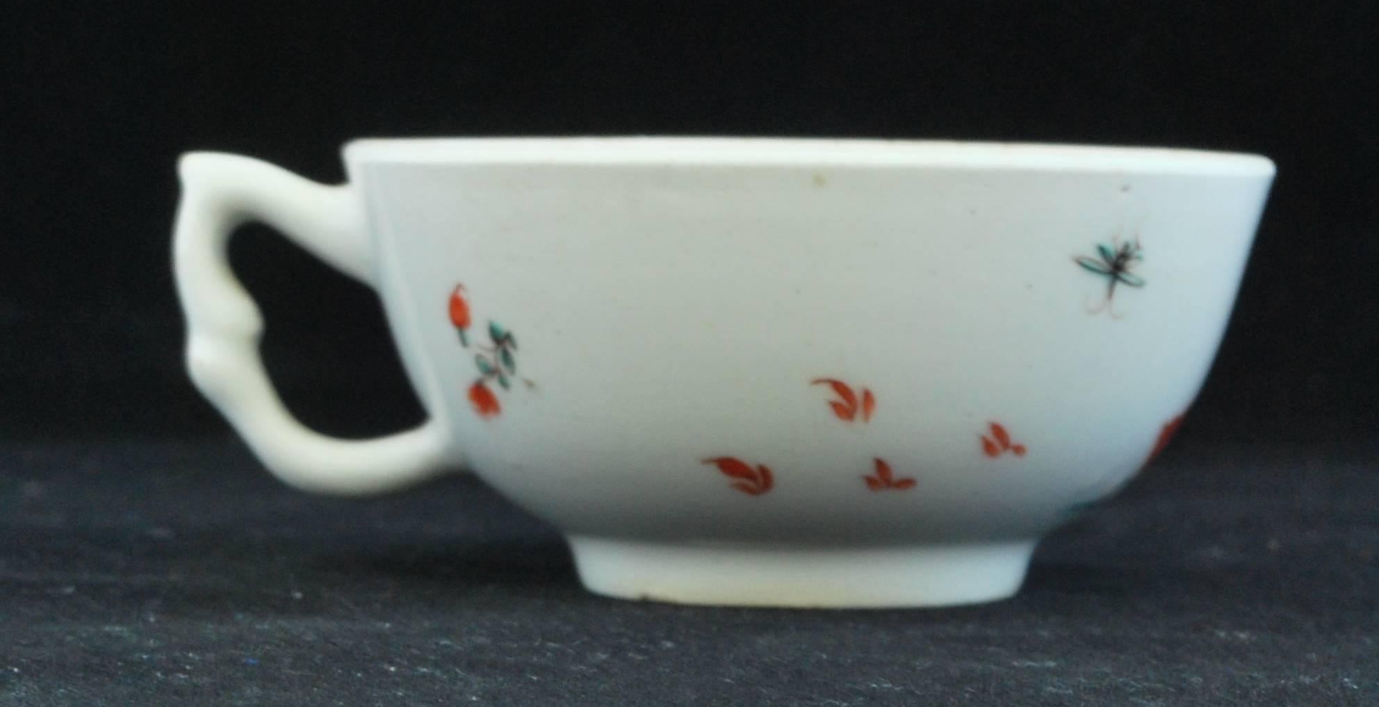 Cup and Saucer, Kakiemon Decoration, Bow Porcelain Factory, circa 1753 In Excellent Condition For Sale In Melbourne, Victoria