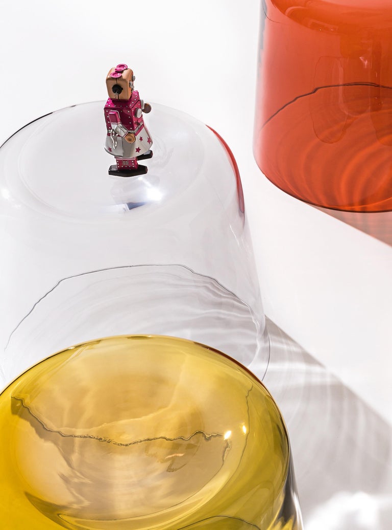 Cup Coffee Table, Blown Glass by Ichiro Iwasaki For Sale at 1stDibs